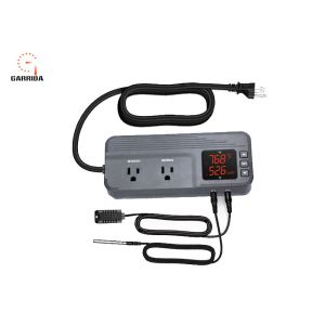 Temperature Controller with Dual Temperature Sensor AC Dual Stage Outlet