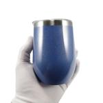 12 Oz Insulated Wine Tumbler With Lid And Straw Stainless Steel Stemless Wine