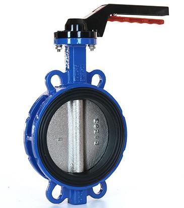 in stock 4 inch Wafer Lugged type ductile iron steel butterfly valve with