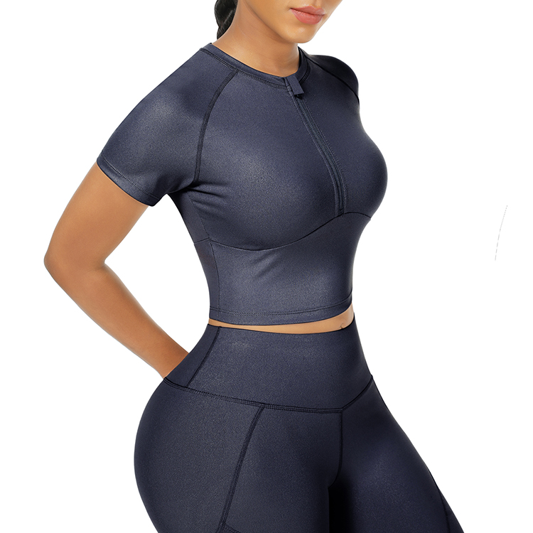Women Activewear Sets HEXIN 2021 Quick Dry Yoga Set in Sexy Black/Blue/Orrange/Green