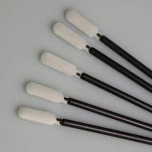 China 93mm Round Head Open Cell Foam Cleaning Swabs on sale