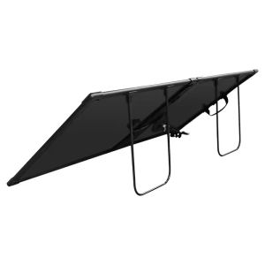 Compact 100W 18v Foldable Full Black Durable Lighteright ETFE Solar Panel Pv