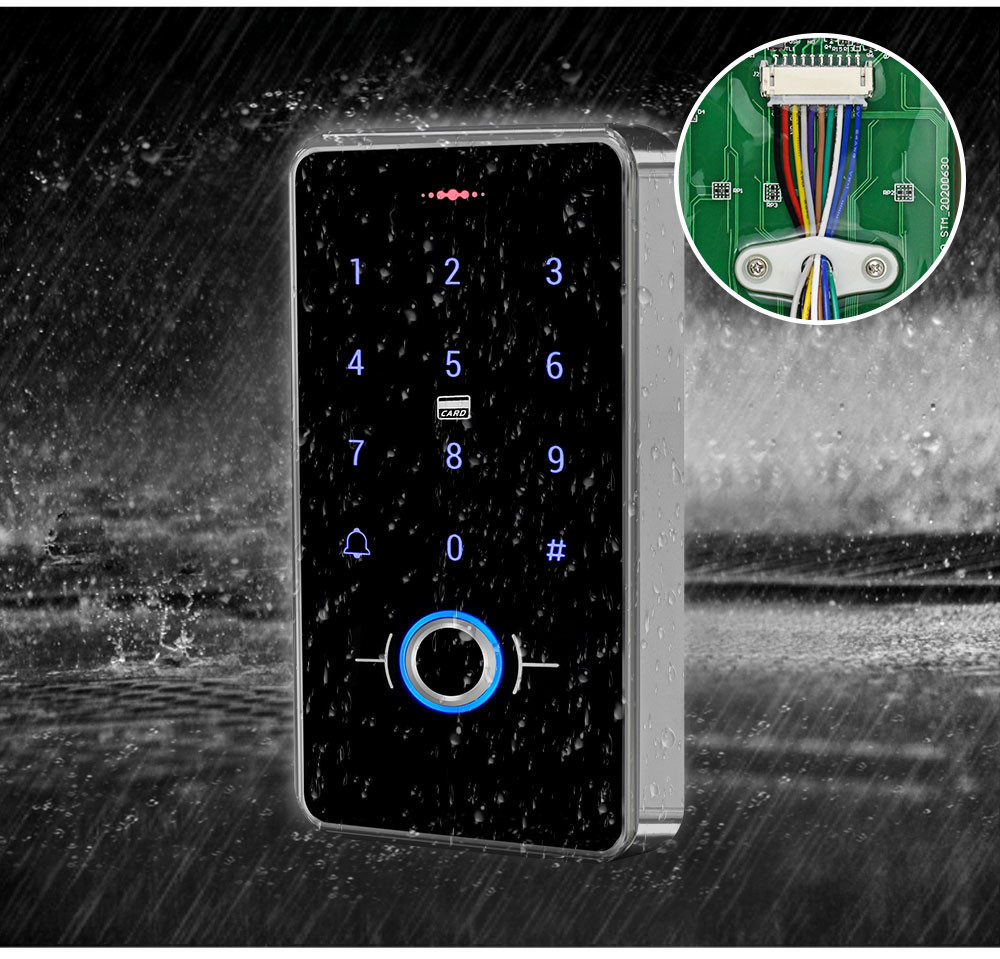 500DPI Wiegand26 ABS Fingerprint Access Controller Waterproof IP68 13.5MHz