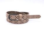 3/4" (18mm) Women's Fashion Leather Belts Skinny Perforated Floral Hollow Out