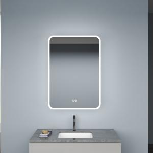China Wall Mounted Led Medicine Cabinet Anti Fog Lighted Vanity Mirror With Storage Customized factory