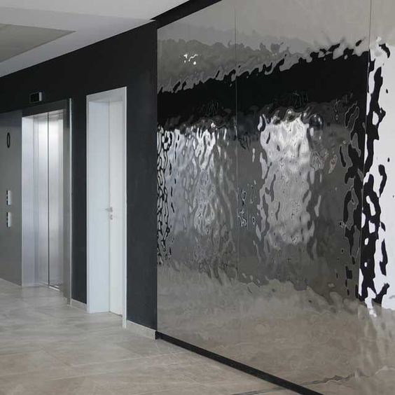 Foshan Factory Direct PVD Black Titanium Water Ripple Stainless Steel Sheet Price