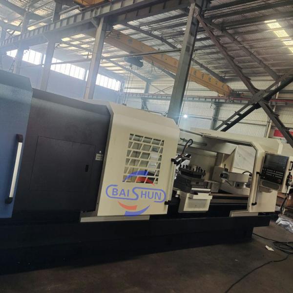 China CNC Double Chuck Threading Lathe QK1325 for Pipe Machining factory