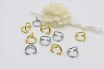 Design decorative accessory zinc alloy double d rings 15 mm for bags