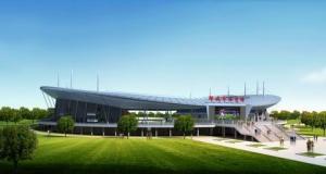 China Welding, Braking, And Painting Steel Pipe Metal Truss Buildings And Sports Stadiums factory