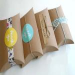 paper pillow gift box candy pillow packaging box Easter kraft pillow box