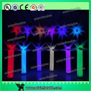 China 300cm LED Inflatable Pillar Lighting Decoration, Inflatable Light Column,Inflatable Star factory
