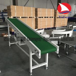 China Inclined Belt Conveyor for elevating cartons,bags factory