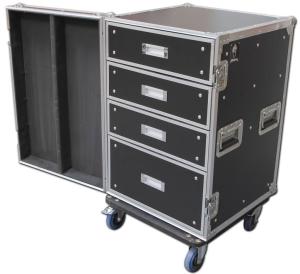 China 16U Standard Customer Design Eva Tool Case Wooden / Aluminum / Plastic Tool Cases factory