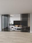 Cloakroom Aluminum Glass Door Frame Narrow Interior Partition Doors