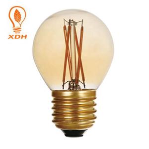 China G45 led filament bulb amber 220-240V E27 led light bulb 4W led bulb factory
