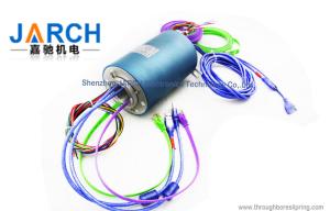 China 500Rpm 2 Channel USB Ethernet Slip Ring 1000Base-T Through Bore Size 20.4mm factory