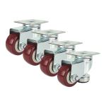 4inch Pvc Industrial Swivel Casters , ISO9001 Industrial Castor Wheels