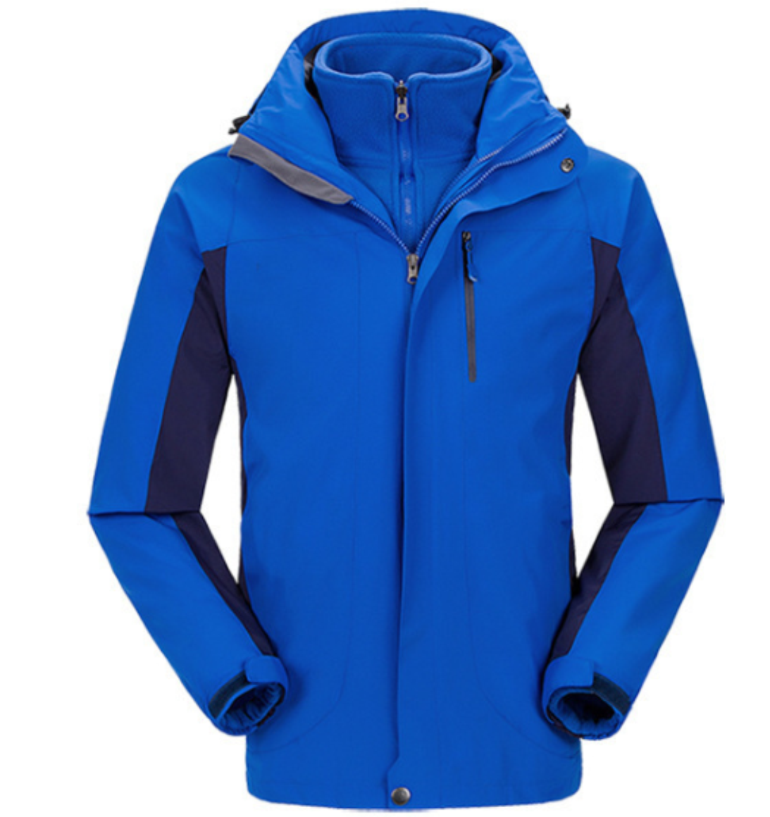 Newest snowboard jacket mens warm winter high quality couple styles two pieces jacket