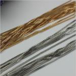 Wholesale fashion 2 mm width decorative iron gold & nickel metal chains for bags