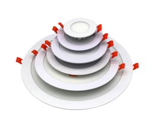 China Round Recessed AC265V Ra80 Led Ceiling Panel Lights 80lm/w factory