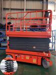 Outdoor 12 Meters Height Mobile Aerial Work Platforms Scissor Type