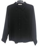 Ladies Fashion Plus Size Long Sleeve black color Tops Custom Design Multi Size