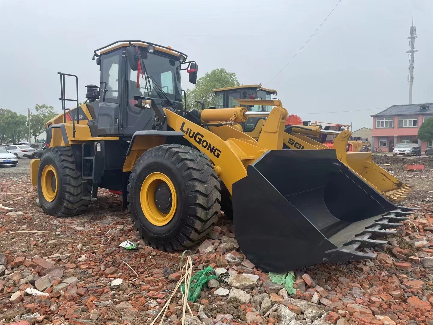 5 Ton Used Loaders Chinese Liugong Loader With Cummins 6CTA8.3-C215 Engine