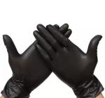 Breathable Blue Black Disposable Medical Gloves 100% Nitrile Hand Gloves Size S
