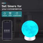 Magnetic Floating Smart WiFi LED Light 3D Printing Moonlight Living Room
