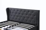Minimalist 160*200cm King Size Platform Bed Frame Four Drawers