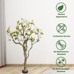 Dorm Room Ornamental Artificial Potted Floor Plants Magnolia Tree