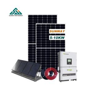 China Outdoor 10000w Hybrid On Grid Solar System 110V/127V/220VAC/380VAC/480V factory
