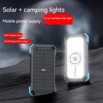 Quick Charge Support Waterproof 20000mah Solar Panel Power Bank for Outdoor