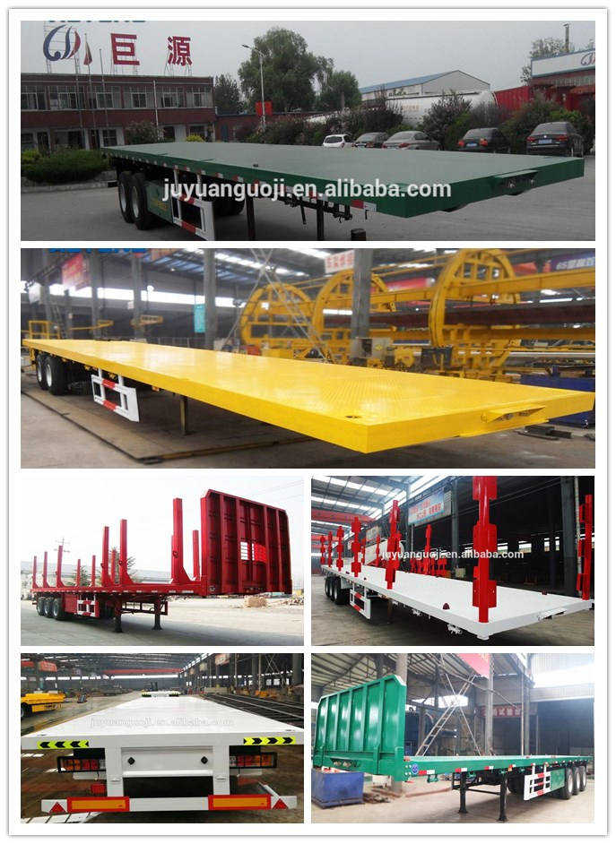 Fuwa BPW Optional Flatbed Semi Trailer for Versatile and Flexible Cargo Transportation