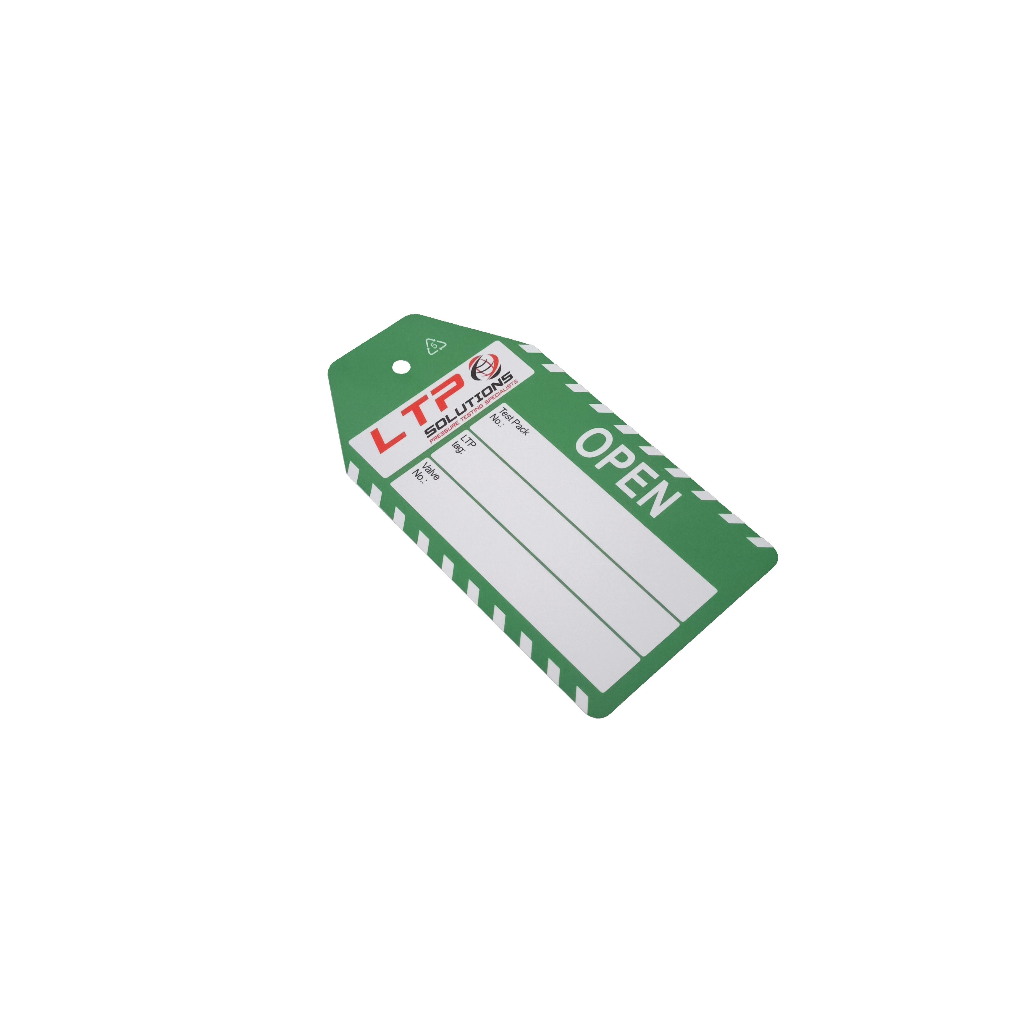 Customized Plastic Hang Safety Tags for Industrial Applications