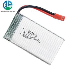 China Kc 25c High Rating Li Ion Polymer Battery Pack 3.7v 1800mah 6.6wh 903465 factory
