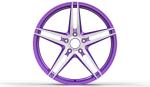 Purple Lightweight Monoblock Wheels Aviation Aluminum 6061 PCD 5-114.3 19 Inch