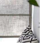 Light grey Plain linen curtain Roman blinds sheer curtain customized for bedroom