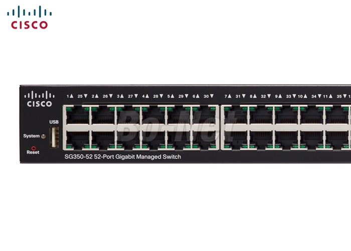 Layer 3 48 Port Cisco Gigabit Switch 2 SFP Port With MGBLH1 SFP Transceiver