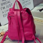 PU Backpacks for college student custom Silver wholesale tas ransel wanita sac à