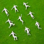 1:50 new model white building sport figures 36mm architecture model kits palying