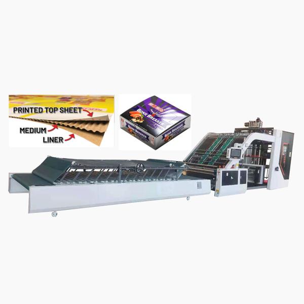 Carton Box Making Fully Automatic Flute Laminating Machine For 3 Ply And 5 Ply