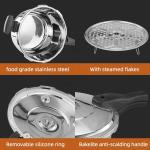 Energy Saving Kitchen Pressure Cooker Gas And Induction Cooker Polished Eco