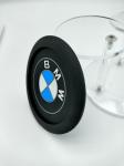 Anti Spill Anti Slip Coasters Circular PVC Material High Temperature Resistant