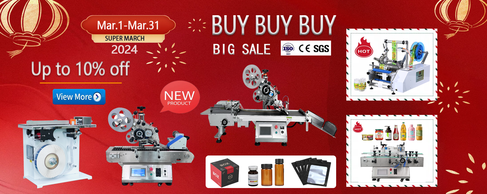 Adhesive Sticker Round Bottle Labeling Machine for Case Packaging Semi Automatic