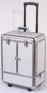 China Professional Aluminium Trolley Case With Drawers For Hair Tool Kit Carrying factory