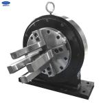 Central Solid Air Operated Chuck Four Claw Feeding Chuck