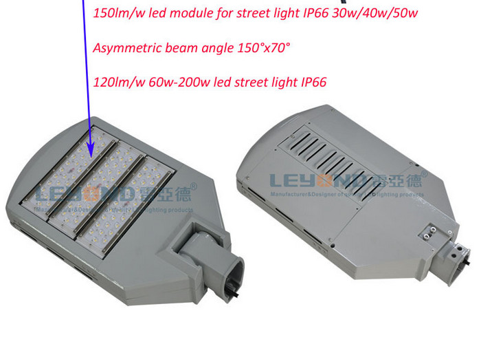 Warm White 100w 150w 250w Led Street Lighting High Luminous Efficience