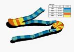 Fiberglass Children s Water Roller Coaster Slides Outdoor Pool Water Slide For