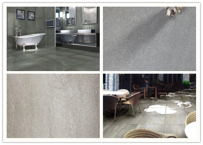 24x24 Size Bathroom Ceramic Tile Glazed Concave Convex Pattern Surface